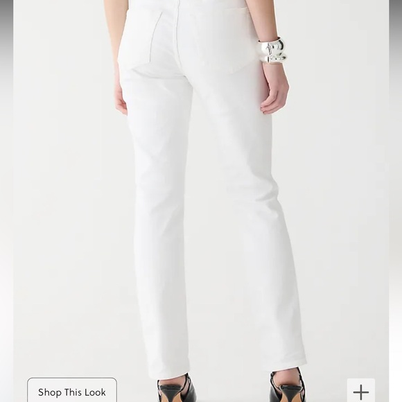 NWT‎ J.Crew 9” Vintage Slim Straight Jean in White Wash Size 25 - Picture 5 of 8